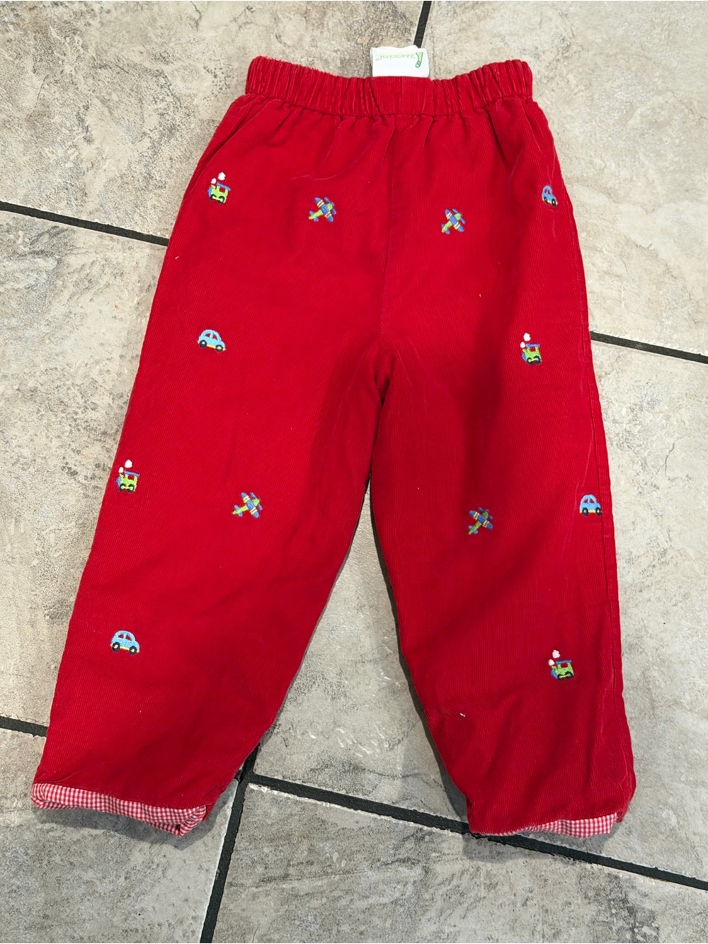 Zuccini Red Reversible Pants